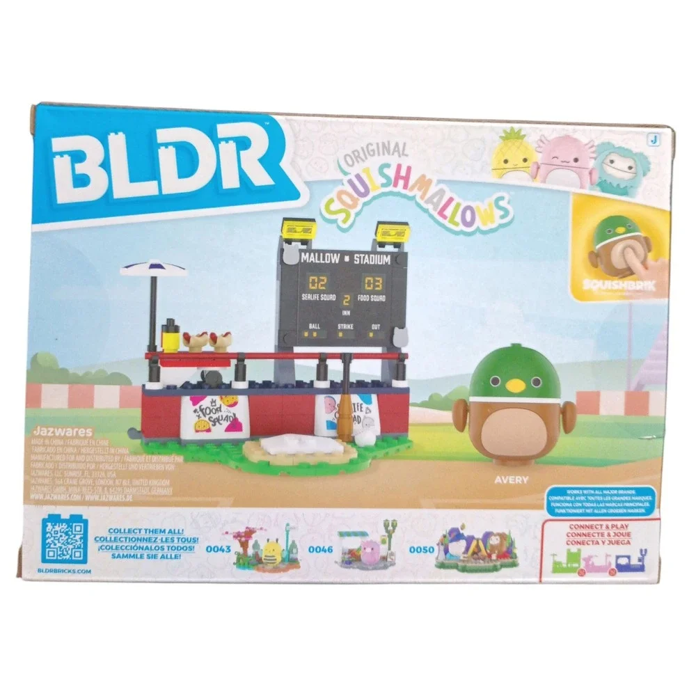 BLDR Squishmallows Avery's Ball Game Squishbrik 121 Pieces